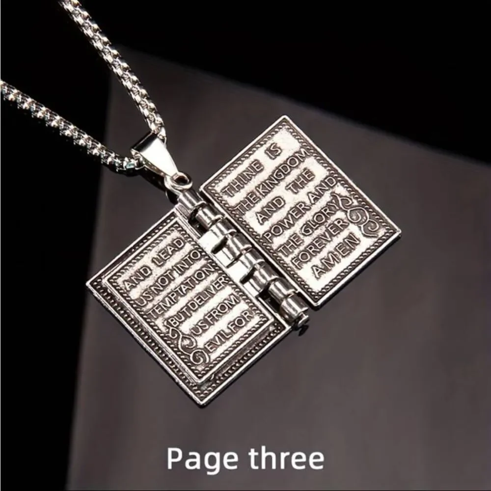 Stylish‎ Foldable Bible Cross Pendant Necklace